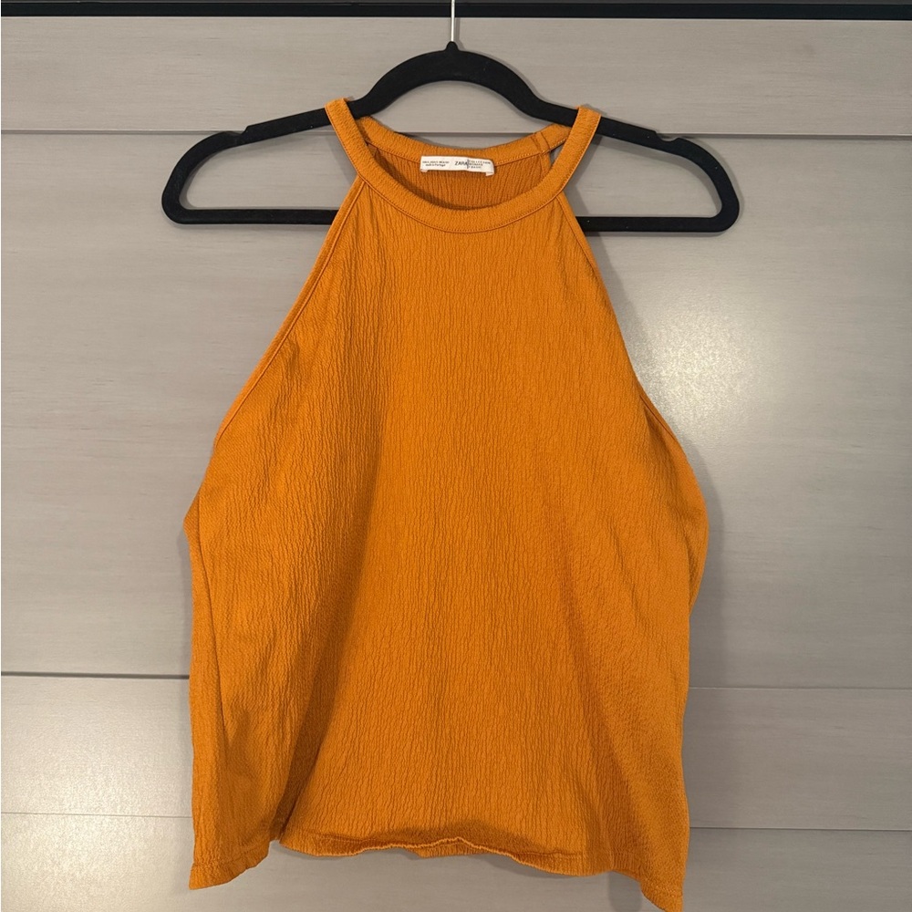 Zara crepe Tank Top